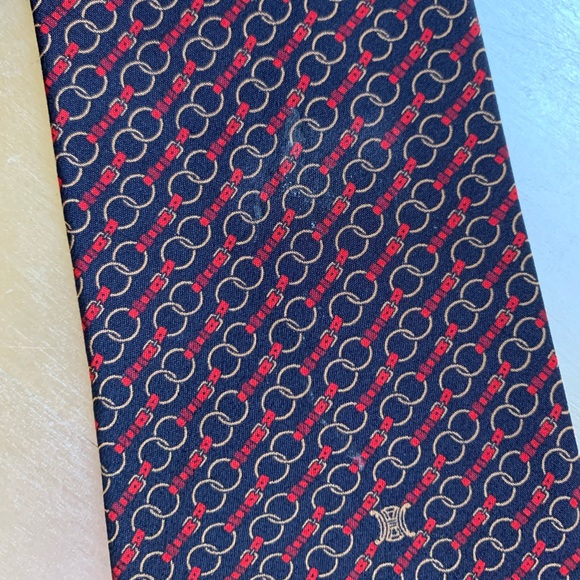 CELINE PARIS tie handmade 100% silk - Picture 4 of 8